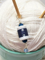Hanging Barrel Style Row Counter-Blue , Stitch Markers - Jill's Beaded Knit Bits, Jill's Beaded Knit Bits
 - 4