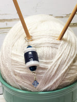 Hanging Barrel Style Row Counter-Blue , Stitch Markers - Jill's Beaded Knit Bits, Jill's Beaded Knit Bits
 - 3