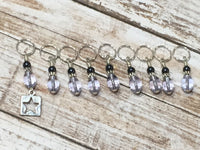 9 Piece Star Stitch Marker Set- Snag Free Knitting- Blue , Stitch Markers - Jill's Beaded Knit Bits, Jill's Beaded Knit Bits
 - 3