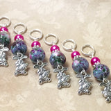 Bunny Rabbit Stitch Markers- Snag Free Knitting Gift , Stitch Markers - Jill's Beaded Knit Bits, Jill's Beaded Knit Bits
 - 2