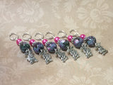 Bunny Rabbit Stitch Markers- Snag Free Knitting Gift , Stitch Markers - Jill's Beaded Knit Bits, Jill's Beaded Knit Bits
 - 5