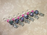 Bunny Rabbit Stitch Markers- Snag Free Knitting Gift , Stitch Markers - Jill's Beaded Knit Bits, Jill's Beaded Knit Bits
 - 6