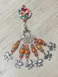 Orange Butterfly Stitch Marker Holder and Matching Butterfly Stitch Markers , Stitch Markers - Jill's Beaded Knit Bits, Jill's Beaded Knit Bits
 - 3