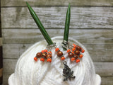 Camp Fire Stitch Marker Set- Orange , Stitch Markers - Jill's Beaded Knit Bits, Jill's Beaded Knit Bits
 - 7