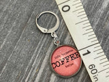 Coffee Lovers Stitch Marker Charms for Knitting or Crochet, Closed Rings, Open Rings, or Clasps