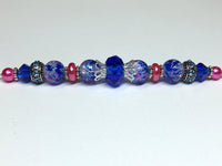 Cobalt Pink Scissor Fob Charm , accessories - Jill's Beaded Knit Bits, Jill's Beaded Knit Bits
 - 2