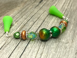 Green Copper Beaded Stitch Holder Point Protector