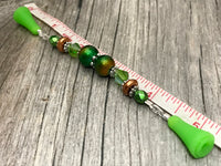 Green Copper Beaded Stitch Holder Point Protector