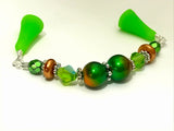 Green Copper Beaded Stitch Holder Point Protector