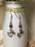 Red Crab Beaded Dangle Earrings , jewelry - Jill's Beaded Knit Bits, Jill's Beaded Knit Bits
 - 8