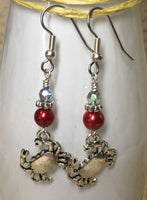 Red Crab Beaded Dangle Earrings , jewelry - Jill's Beaded Knit Bits, Jill's Beaded Knit Bits
 - 10