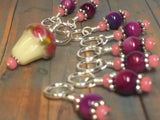 Cupcake Stitch Marker Set , Stitch Markers - Jill's Beaded Knit Bits, Jill's Beaded Knit Bits
 - 10