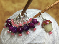 Cupcake Stitch Marker Set , Stitch Markers - Jill's Beaded Knit Bits, Jill's Beaded Knit Bits
 - 3