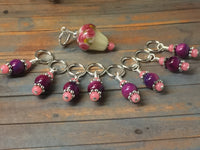 Cupcake Stitch Marker Set , Stitch Markers - Jill's Beaded Knit Bits, Jill's Beaded Knit Bits
 - 7