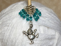 Dancing Snowman Stitch Marker Set , Stitch Markers - Jill's Beaded Knit Bits, Jill's Beaded Knit Bits
 - 5