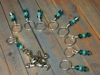 Dancing Snowman Stitch Marker Set , Stitch Markers - Jill's Beaded Knit Bits, Jill's Beaded Knit Bits
 - 6