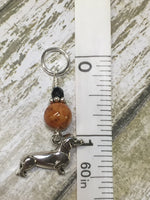 Dachshund Stitch Markers And Beaded Stitch Marker Holder , Stitch Markers - Jill's Beaded Knit Bits, Jill's Beaded Knit Bits
 - 7