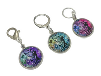 Magical Fairy Stitch Marker Charms for Knitting or Crochet, Closed Rings, Open Rings, or Clasps