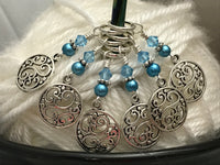 Elegant Circles Stitch Marker Set,  Snag Free