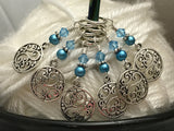 Elegant Circles Stitch Marker Set,  Snag Free