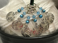 Elegant Circles Stitch Marker Set,  Snag Free