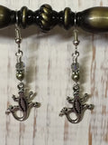 Gecko Beaded Dangle Earrings , jewelry - Jill's Beaded Knit Bits, Jill's Beaded Knit Bits
 - 4