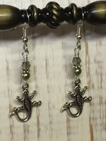 Gecko Beaded Dangle Earrings , jewelry - Jill's Beaded Knit Bits, Jill's Beaded Knit Bits
 - 5