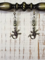 Gecko Beaded Dangle Earrings , jewelry - Jill's Beaded Knit Bits, Jill's Beaded Knit Bits
 - 6