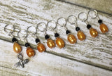 Honey Bee Stitch Marker Set For Knitters- 9 pc. Set , Stitch Markers - Jill's Beaded Knit Bits, Jill's Beaded Knit Bits
 - 4