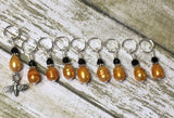 Honey Bee Stitch Marker Set For Knitters- 9 pc. Set , Stitch Markers - Jill's Beaded Knit Bits, Jill's Beaded Knit Bits
 - 5