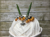 Honey Bee Stitch Marker Set For Knitters- 9 pc. Set , Stitch Markers - Jill's Beaded Knit Bits, Jill's Beaded Knit Bits
 - 7