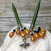 Honey Bee Stitch Marker Set For Knitters- 9 pc. Set , Stitch Markers - Jill's Beaded Knit Bits, Jill's Beaded Knit Bits
 - 2