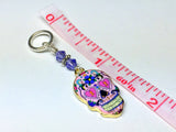 6 Sugar Skull Stitch Markers- Snag Free Beaded Knitting Markers- Gifts for Knitters- Tools- Supplies- Crochet Markers ,  - Jill's Beaded Knit Bits, Jill's Beaded Knit Bits
 - 4