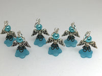 Angel Stitch Marker set- Snag Free Beaded Knitting Stitch Markers- Gift for Knitters- Tools ,  - Jill's Beaded Knit Bits, Jill's Beaded Knit Bits
 - 3
