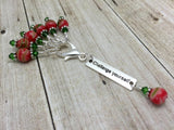 Challenge Yourself Stitch Marker Set- Inspirational Gift for Knitters ,  - Jill's Beaded Knit Bits, Jill's Beaded Knit Bits
 - 2
