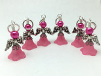Angel Stitch Marker set- Snag Free Beaded Knitting Stitch Markers- Gift for Knitters- Tools ,  - Jill's Beaded Knit Bits, Jill's Beaded Knit Bits
 - 4