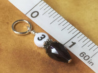 Crystal Teardrop Number Stitch Marker Set for Knitting or Crochet, Progress Keeper, Gift for Knitter