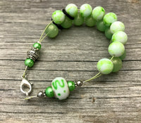 Light Green Abacus Counting Bracelet | Row Counter