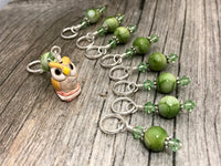 Owl Stitch Marker Set | Snagless | Bird Knitting Marker | Gifts for Knitters | US3-US17 |