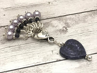 Primitive Heart Stitch Marker Set for Knitting, Gift for Knitter