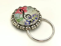 Music Note Stitch Marker Holder with Removable Progress Markers, Magnetic Holder
