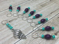 Seashell Stitch Marker Set for Knitting, Progress Keepers, Gifts for Knitter