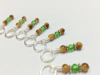 Pineapple Stitch Marker Set | Snag Free Gift for Knitters | Food Knitting Charm | Available Holder Option