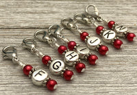 Letter Stitch Markers for Crochet, Removable Progress Keeper