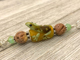 Frog on a Log Stitch Marker Set, Snag Free, US3-US15