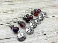 Sand Dollar Stitch Markers, Gifts for Knitters