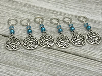 Filigree Stitch Marker Charms | SNAG FREE | Gifts for Knitters | US3-US17 | Optional Matching Holder