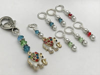 Elephant Stitch Marker Set for Knitting