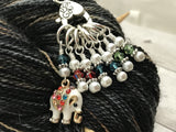 Elephant Stitch Marker Set for Knitting
