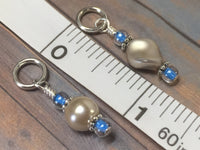 Almond Pearl Snag Free Stitch Marker Set, US3-US15